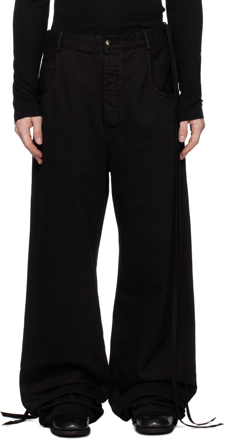 Ann Demeulemeester Black Olan 5 Pocket High-Comfort Jeans