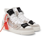 Off-White - 3.0 Off-Court Suede, Leather and Canvas High-Top Sneakers - Men - White