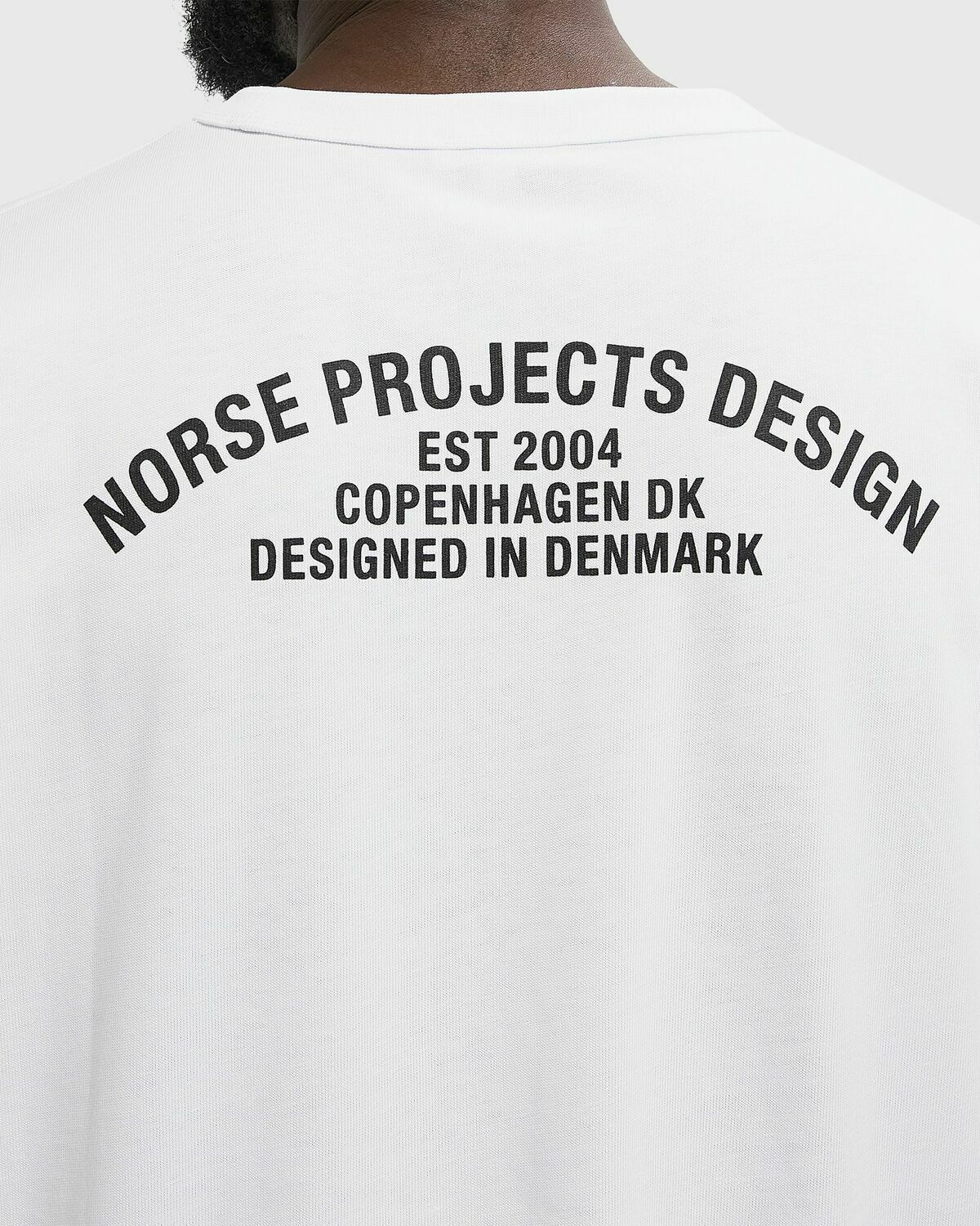 Norse Projects Simon Organic Arch Print Tee White Mens Shortsleefe