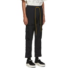 Rhude Black Nylon Cargo Pants