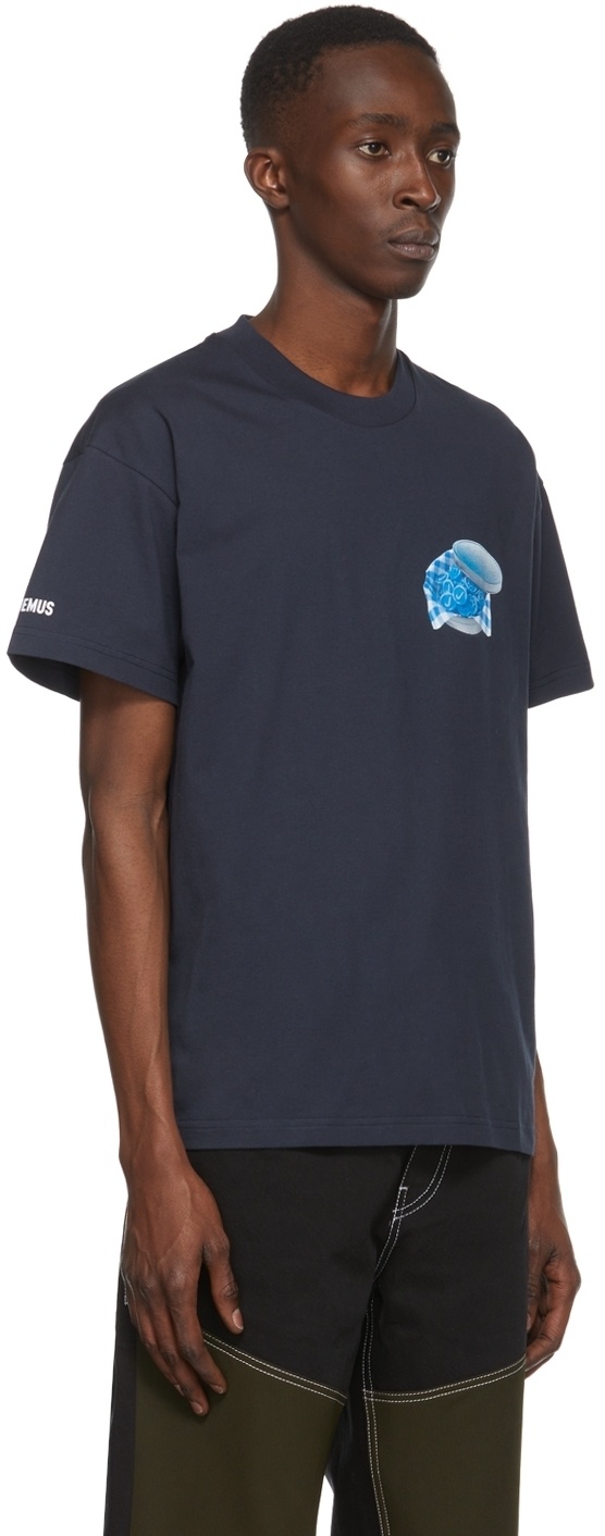 Jacquemus Navy 'Le T-Shirt Bonbon' T-Shirt Jacquemus