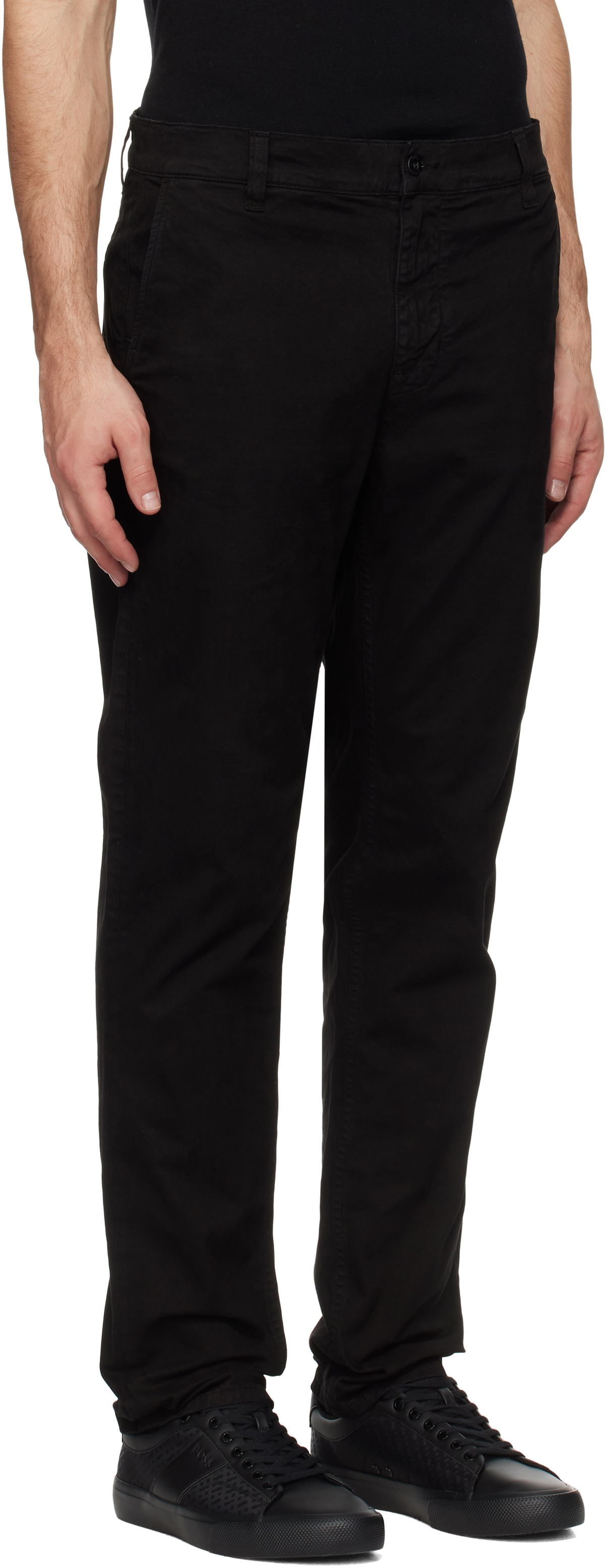 Nudie Jeans Black Easy Alvin Trousers