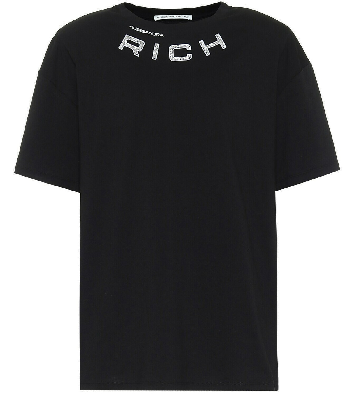Tシャツ・カットソー ALESSANDRA RICH Braided polo shirt (FABX4080K4264 0091) Alessandra Rich Braided Polo Shirt - Black | FABX4080K42640091
