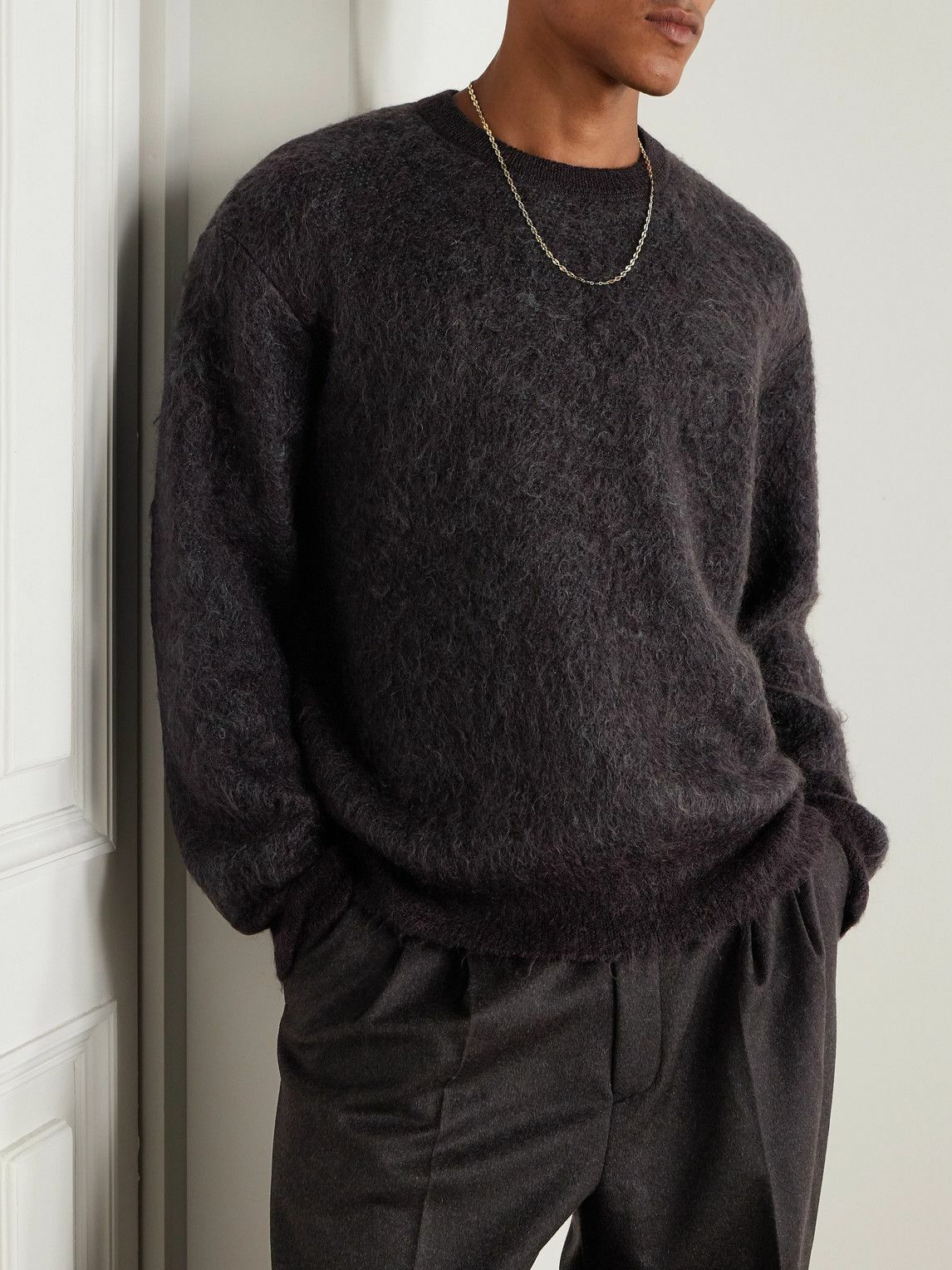 ssstein - Jacquard-Knit Sweater - Brown