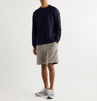 SSAM - Loopback Silk and Cotton-Blend Jersey Sweatshirt - Blue