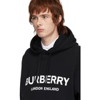 Burberry Black Lexstone Logo Hoodie