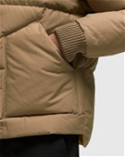 Schott Nyc Doudoune Avec Empiecement En Cuir Brown - Mens - Down & Puffer Jackets