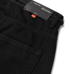 Off-White - EV BRAVADO Printed Embroidered Appliquéd Denim Jeans - Black