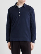 Massimo Alba - Raya Cotton-Jersey Polo Shirt - Blue