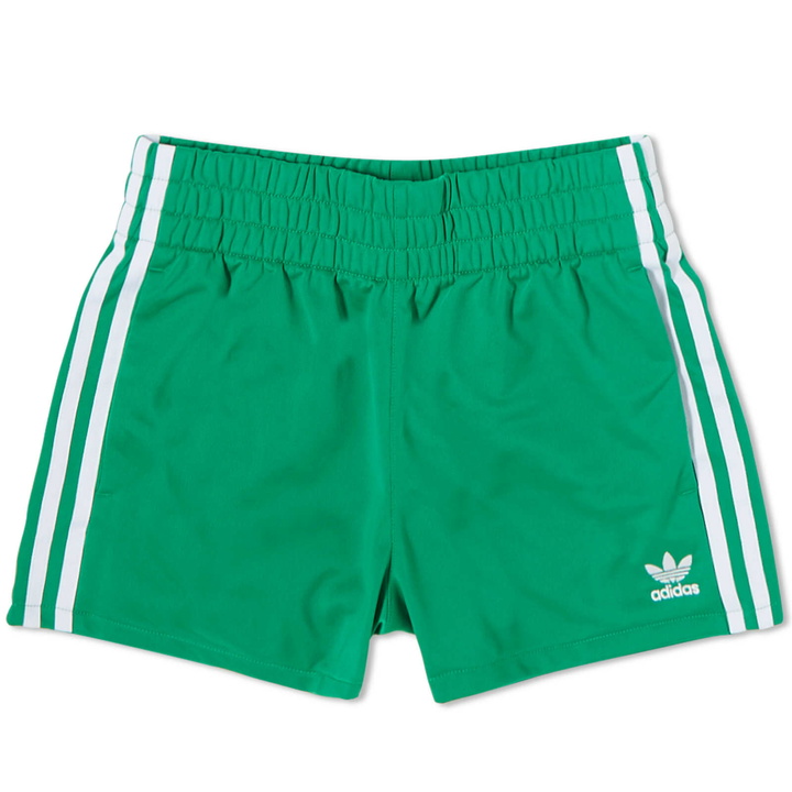 Photo: Adidas Women's 3 Stripe Short in Green