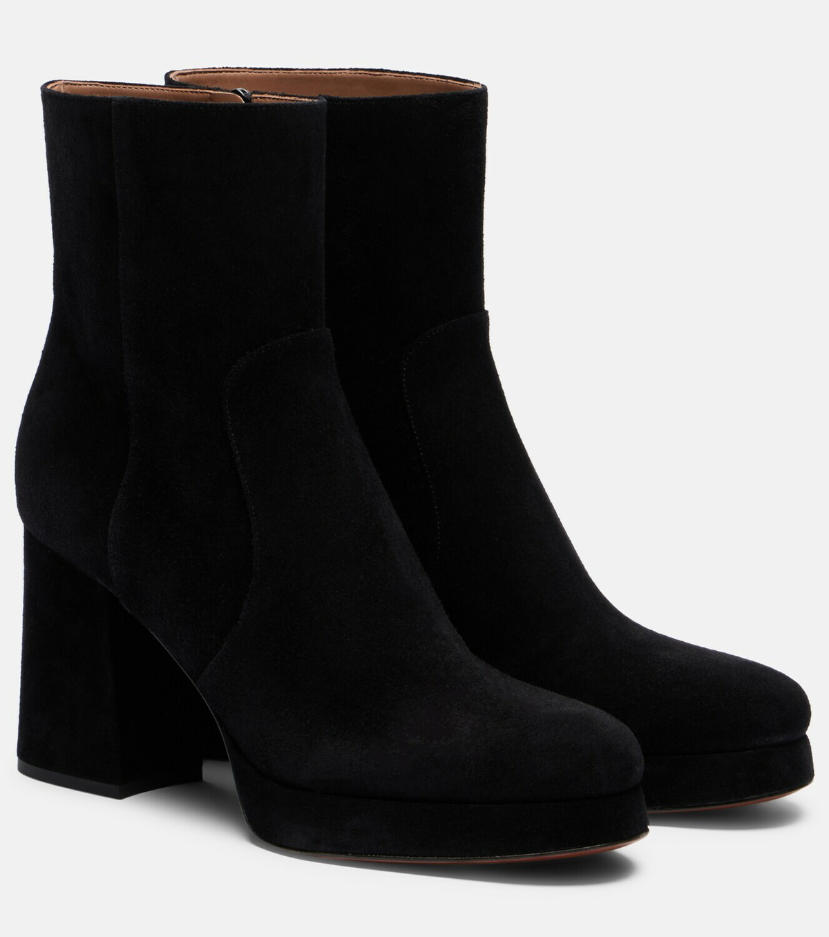 Valentino Garavani Fawcette VLogo suede ankle bots