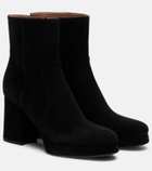 Valentino Garavani Fawcette VLogo suede ankle bots