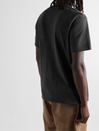 Folk - Damien Poulain Logo-Appliquéd Printed Organic Cotton-Jersey T-Shirt - Gray