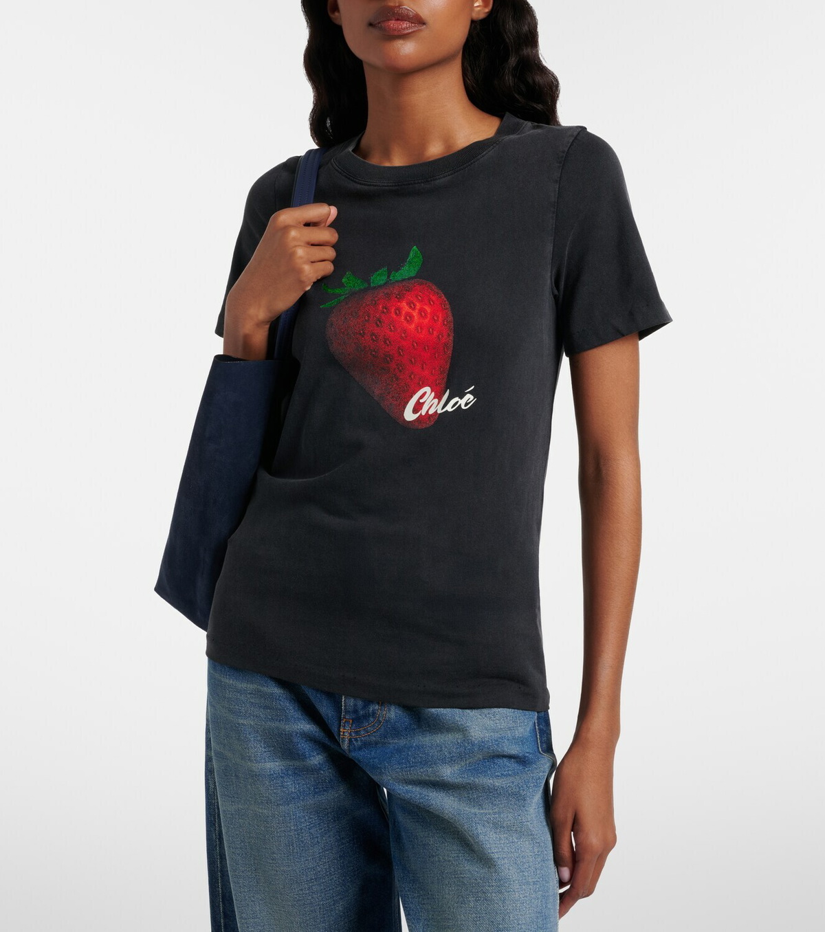 Chloé Printed cotton jersey T-shirt