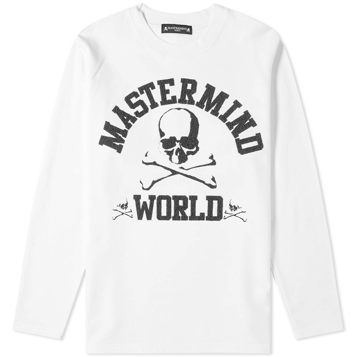 Photo: MASTERMIND WORLD 3D Print Logo Crew Sweat White