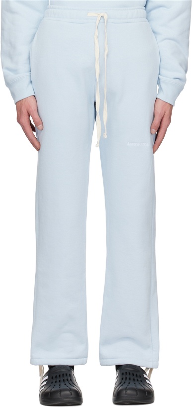Photo: Saintwoods Blue Embroidered Lounge Pants