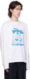 Charles Jeffrey Loverboy White Graphic Long Sleeve T-Shirt