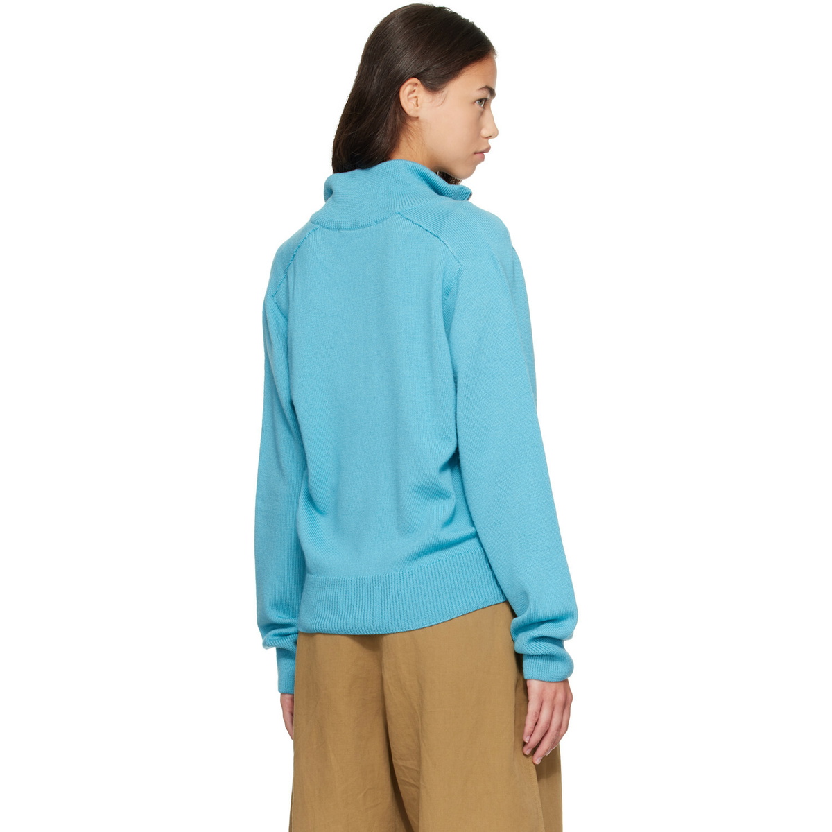 Studio Nicholson Blue Maren Knit Sweater