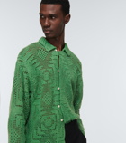 Bode - Crochet cotton overshirt