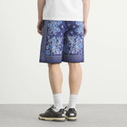 Gucci Men's Flower Bandana Print Shorts in Blue