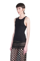 Laneus Topwear In Black Cotton