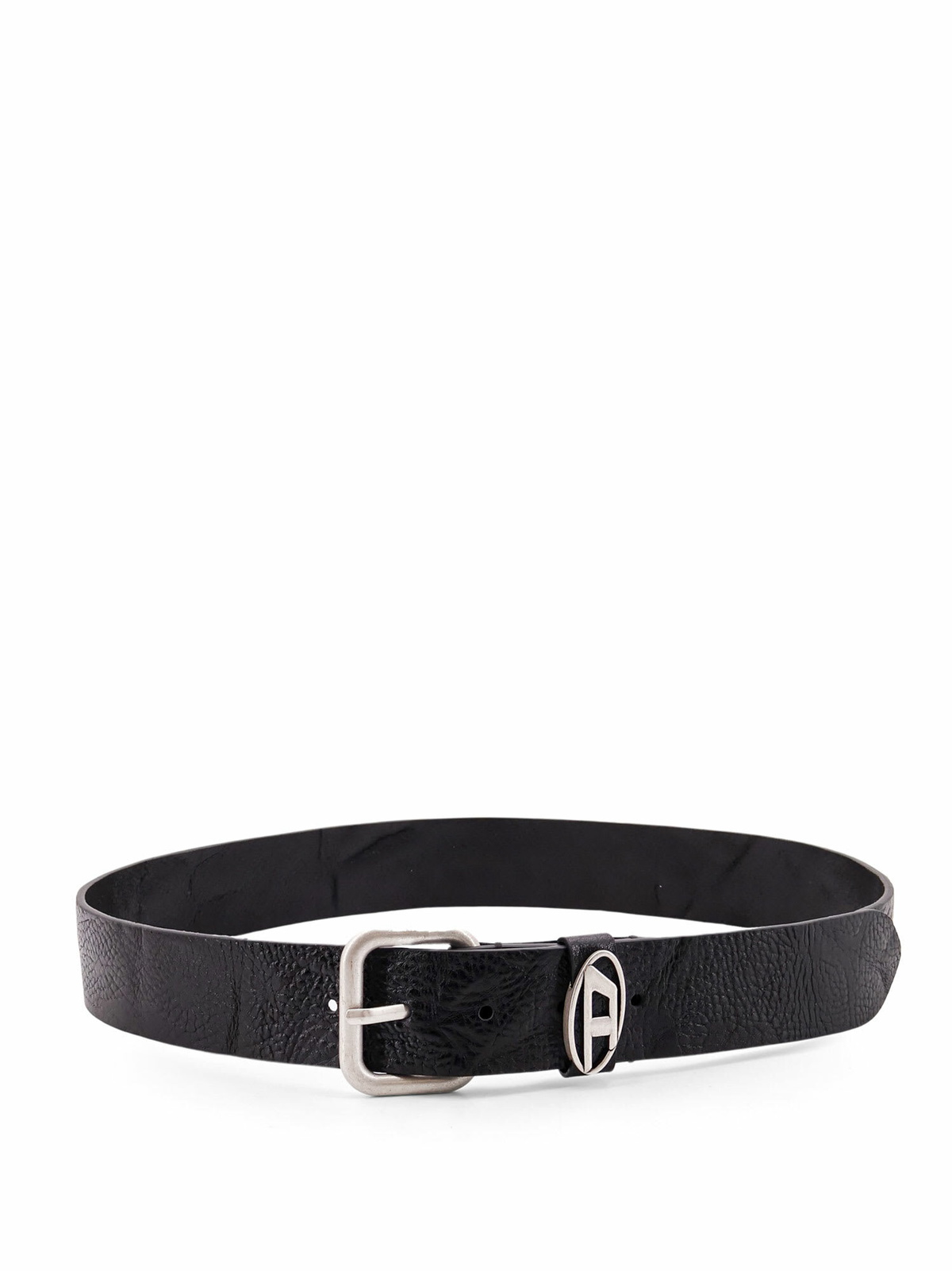 DIESEL ブラック Phoenix ベルト Men's Leather belt with phoenix buckle | Black | Diesel