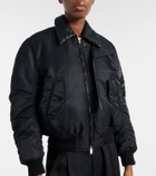 Bottega Veneta Intrecciato leather-trimmed blouson jacket