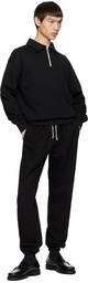 Uniform Bridge Black Half-Zip Sweatshirt