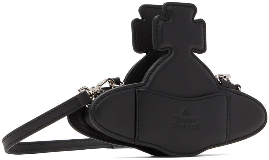 Vivienne Westwood　バッグ　黒/ブラック　レザー Vivienne Westwood Black Nano Orb Bag Vivienne Westwood