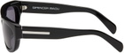 SPENCER BADU Black Rectangular Sunglasses