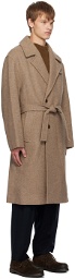 LE17SEPTEMBRE Brown Double-Breasted Coat