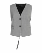 Helmut Lang Womens Tailored Vest in Grey
