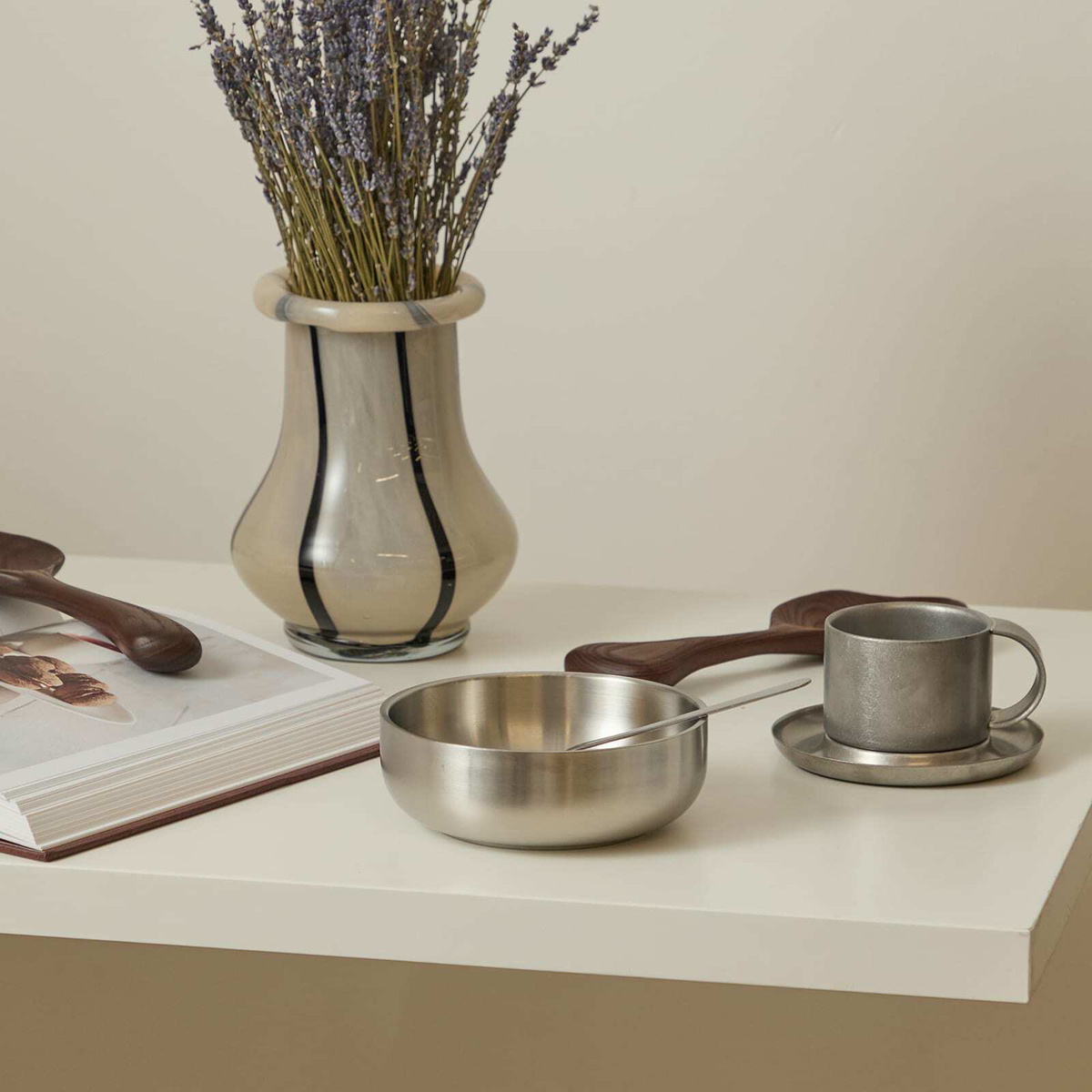 Service Projects Breakfast Bowl in Stainless Steel 