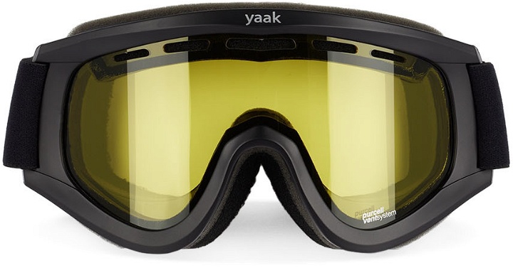 Photo: Yaak Optics Black OP-1 Snow Goggles