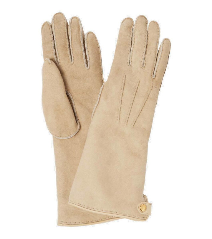 Photo: Loro Piana Zelda shearling-lined suede gloves