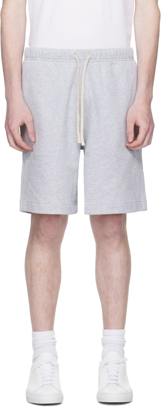 Photo: BOSS Gray BECKHAM Edition Cotton Terry Shorts