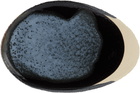 Jars Céramistes Blue & Black L Wabi Oval Plate