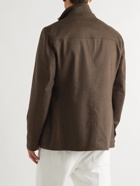 Lardini - Reversible Wool-Blend and Shell Field Jacket - Brown