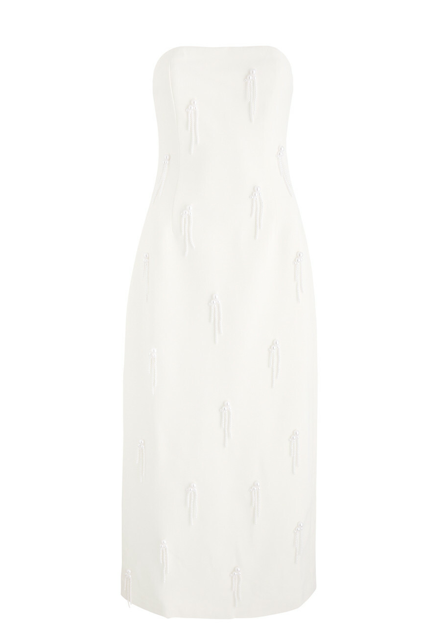 Odd Muse The Ultimate Muse Embellished Midi Dress White Odd Muse