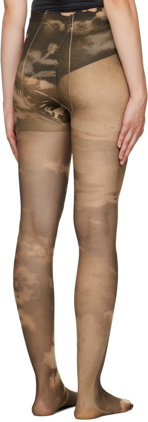 patterned semi-sheer tights, Givenchy