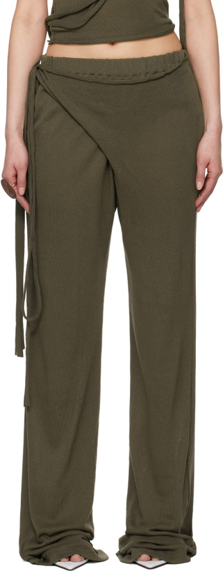 Photo: Ottolinger Green Wrap Lounge Pants