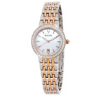 Bulova Quartz Crystal White Mother of Pearl Dial Ladies Watch 98R280