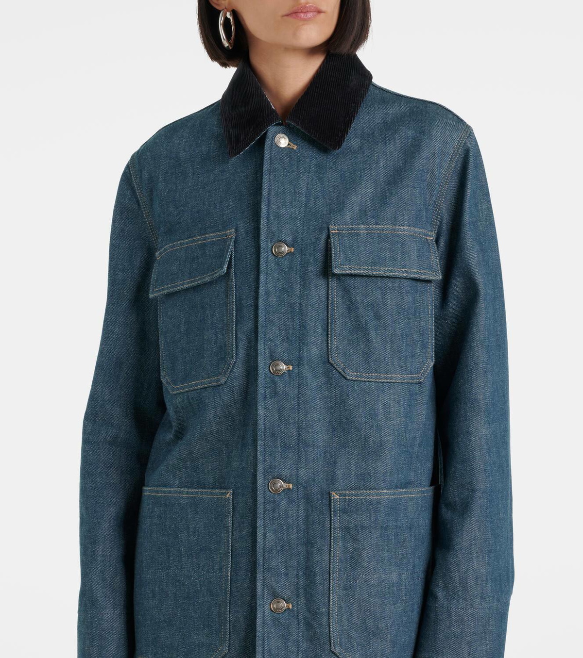 Loro Piana Dean denim field jacket