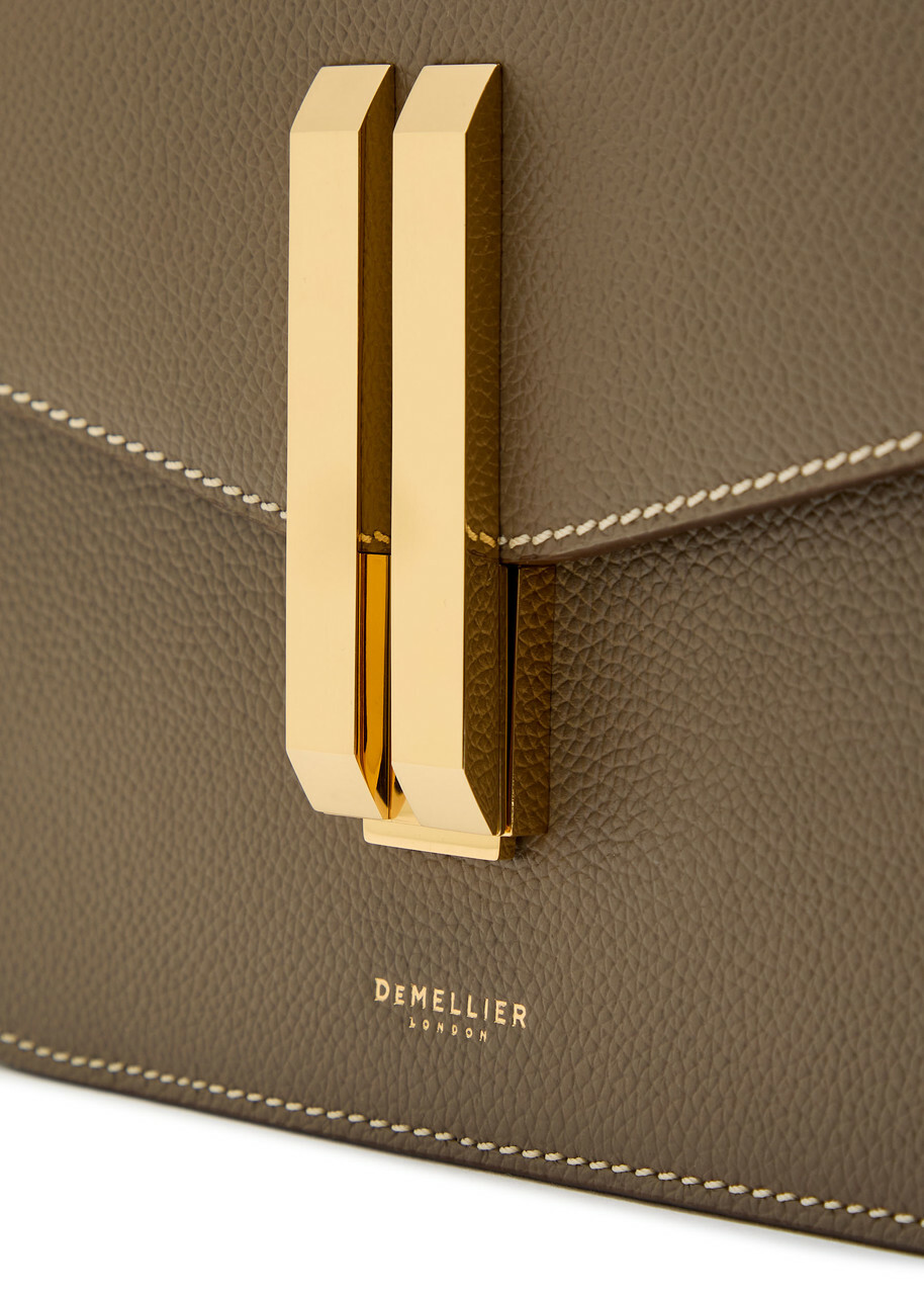 Demellier The Vancouver Grained Leather Cross-body bag - Taupe - One Size