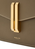 Demellier The Vancouver Grained Leather Cross-body bag - Taupe - One Size