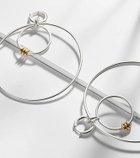 Spinelli Kilcollin Echo sterling silver and 18kt gold hoop earrings