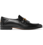 Gucci - Harbor Horsebit Fringed Leather Loafers - Men - Black