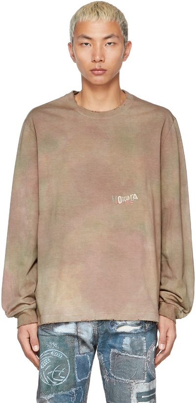 Photo: Doublet Green Vegetable Dyed Long Sleeve T-Shirt