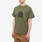 Pass~Port Men's Heavy Bowl T-Shirt in Military Green