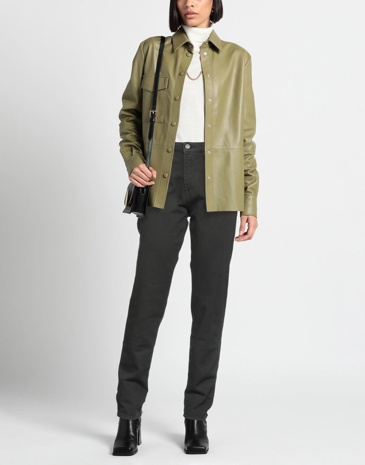 Manila Grace Womens Pants Dark in Green